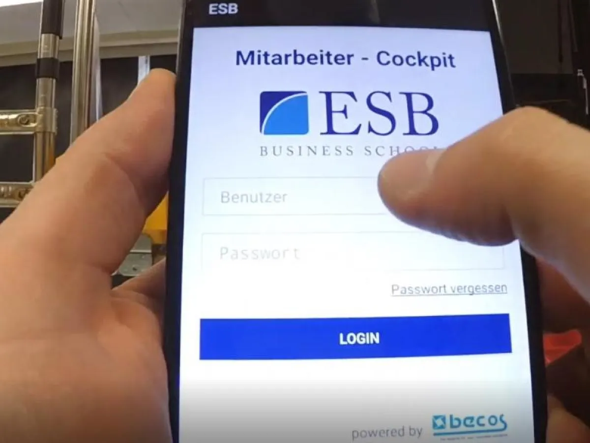 Mitarbeiter-App im Einsatz