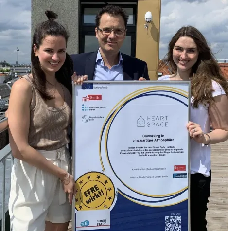 Bild: Berlin Start - IBB Fördermittel für Coworking mit Ambiente von HeartSpace