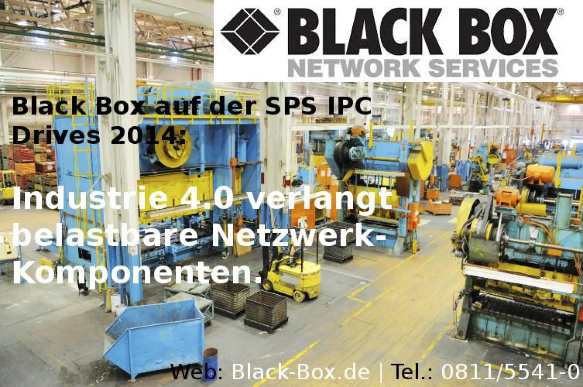 Black Box bietet u.a. KVM, Nagios, WLAN, Kupfer- und Glasfaser-Industrievernetzung.