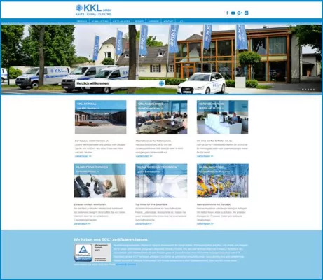 Bild: Relaunch des Internetauftritts der KKL Klimatechnik-Vertriebs GmbH unter www.kkl-online.de