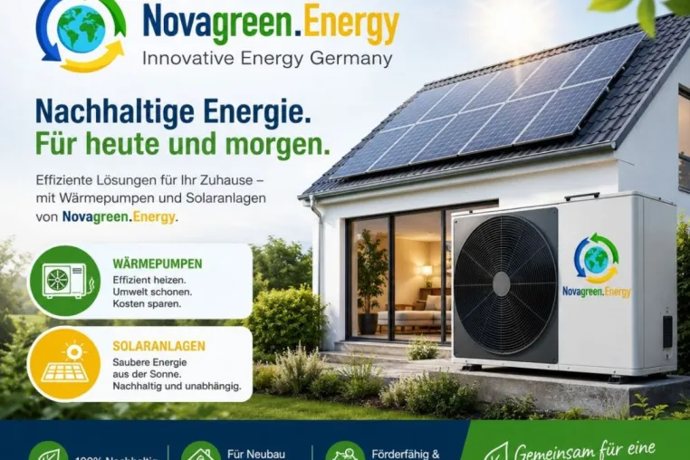 Solaranlagen & Wärmepumpen bei Novagreen Energy: Beratung, Planung und deutschlandweite Montage aus einer Hand Bild: Solaranlagen & Wärmepumpen bei Novagreen Energy: Beratung, Planung und deutschlandweite Montage aus einer Hand