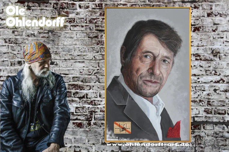 Bild: Weltpremiere des Dead Rock Heads-Gemäldes No 166 – Udo Jürgens