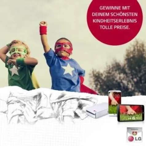 Fans von LG und Bayer 04 Leverkusen unterstützen Kinder Bild: Fans von LG und Bayer 04 Leverkusen unterstützen Kinder