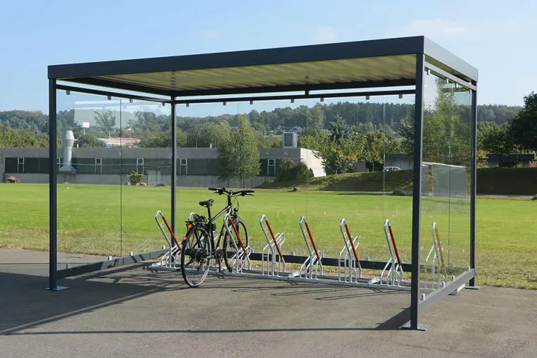 Bild: Fahrradparksysteme und Fahrradüberdachungen als Anreiz für Mitarbeiter und Unternehmen