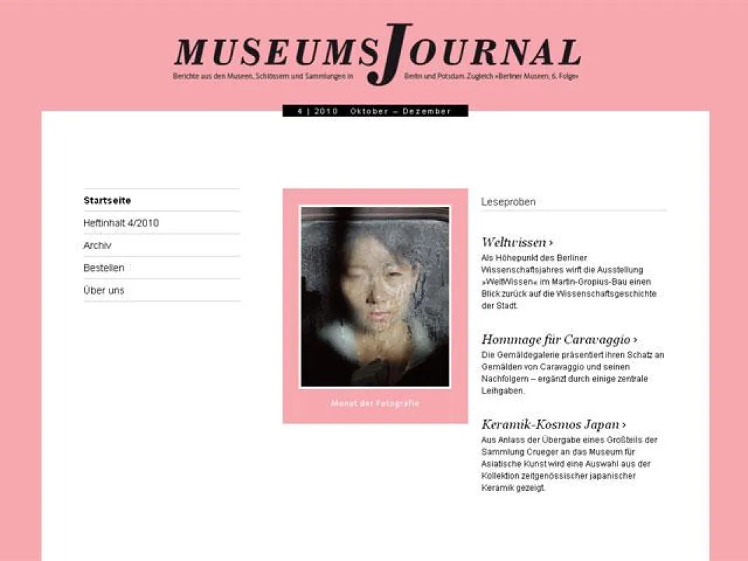 Perfektes Zusammenspiel: Die neue Website des Museumsjournals