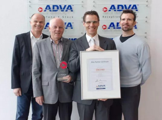 dacoso wird erster Elite-Partner von ADVA Optical Networking Bild: dacoso wird erster Elite-Partner von ADVA Optical Networking