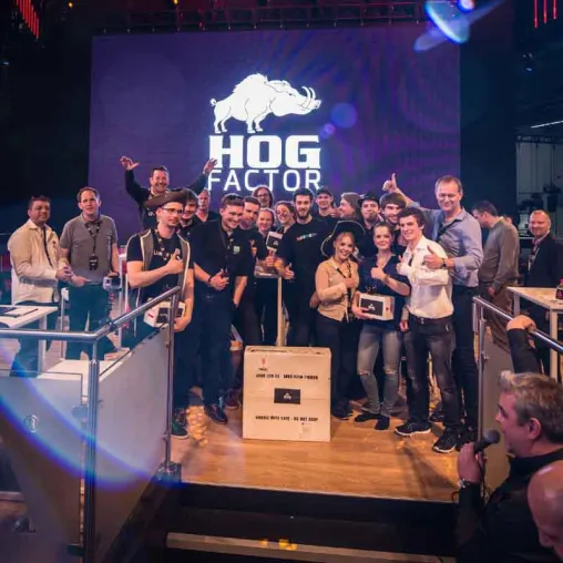 Hog Factor 2017 – Gewinner-Team kommt aus Berlin Bild: Hog Factor 2017 – Gewinner-Team kommt aus Berlin