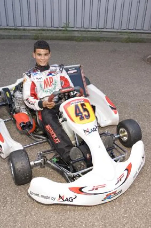 Fährt künftig mit dem MAG-Logo auf seinem Kart: Das 14-jährige Motorsport-Talent Pascal W