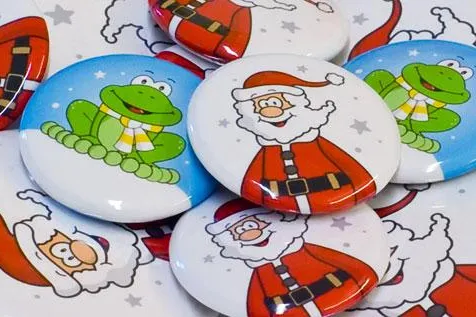 Bild: Vorsicht - Ansteckend - Die Winter-Button-Kollektion von stylebutton.de