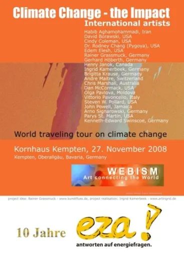 Klimawandel - die Folgen, Internationale Kunstausstellung im Kornhaus Kempten zum eza!-Jubiläum Bild: Klimawandel - die Folgen, Internationale Kunstausstellung im Kornhaus Kempten zum eza!-Jubiläum