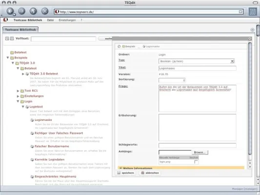 Bild: Neue Version des Testmanagement TEQdit 3.0 bringt deutliche Erleichterung beim manuellen Testen