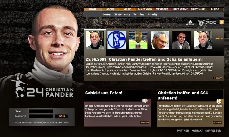 Bild: Schalke anfeuern und Christian Pander treffen