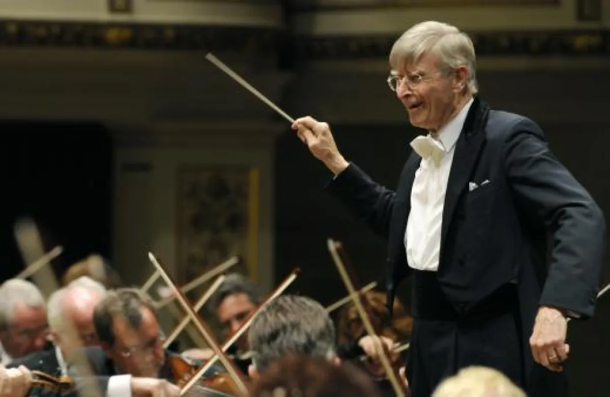 Herbert Blomstedt, ehemaliger und langjähriger Chefdirigent der Dresdner Staatskapelle