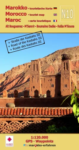 Bild: Marokko Reiseführer Landkarte N10: Aït Bouguemez • M’Semrir • Boumalne • Kelâa M’Gouna + Straße der Kasbahs 3