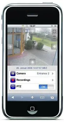 Bild: Videoüberwachung mit dem iPhone und go1984
