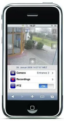 Bild: Videoüberwachung mit dem iPhone und go1984