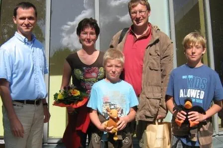 Bild: 1.500.000ster Besucher im Nationalpark-Zentrum KÖNIGSSTUHL