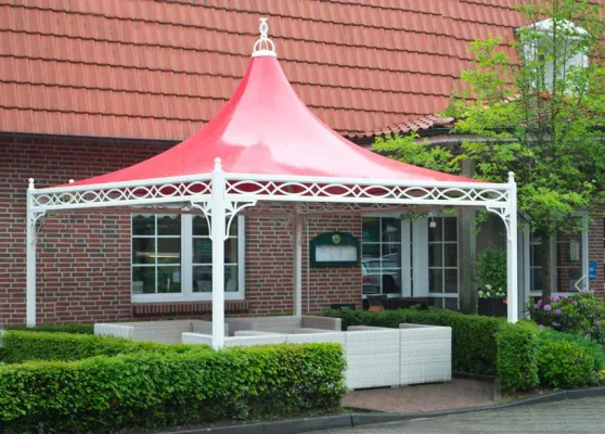 Bild: Elegante Pavillons für die Außengastronomie