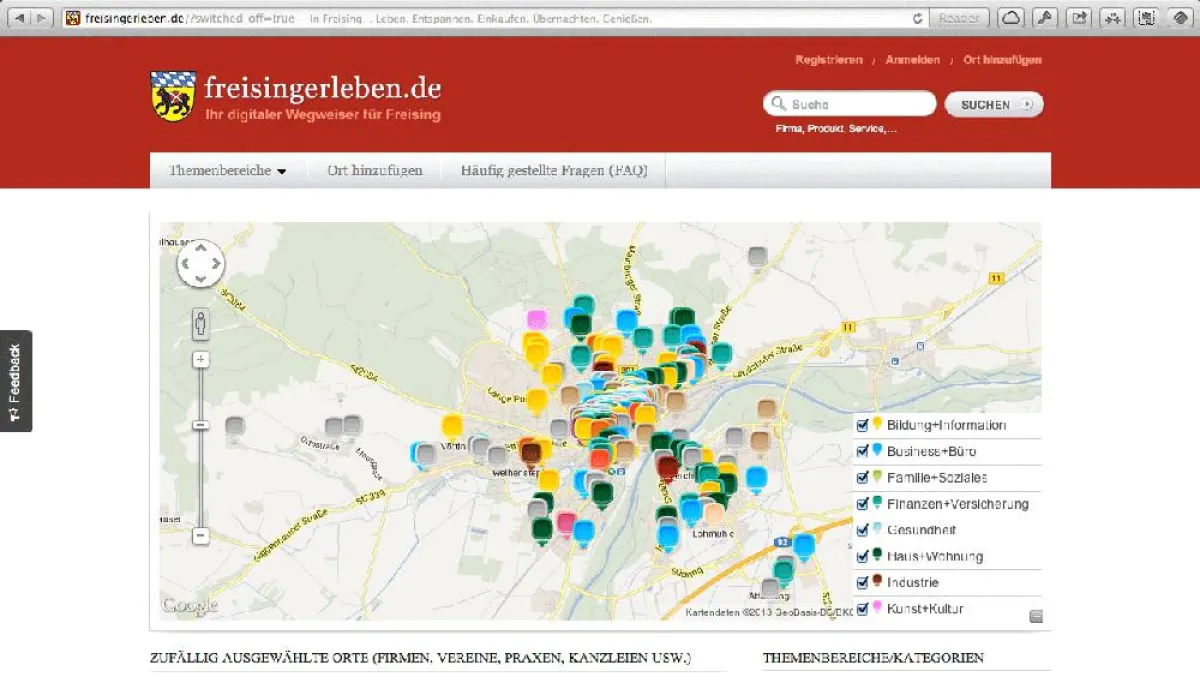 freisingerleben.de - Screenshot