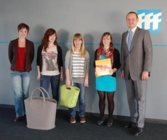 Bild: Ausbildung in der Filzfabrik Fulda - Vorstellung der Perspektiven während der Bildungsmesse 2012