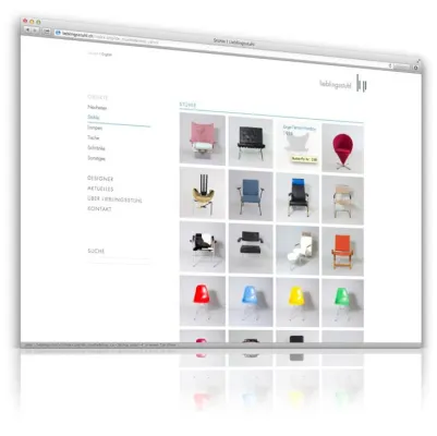 Bild: Neue Webseite des Unternehmens Lieblingsstuhl AG
