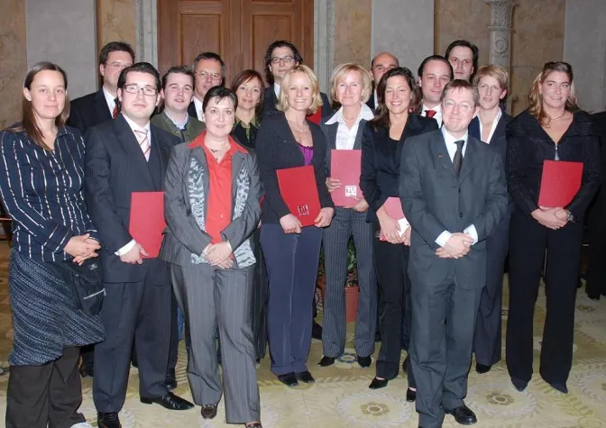 Abschlussfeier des Immo-Universitätslehrgangs an der TU Wien Bild: Abschlussfeier des Immo-Universitätslehrgangs an der TU Wien