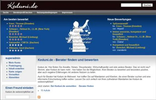 Bild: Internetseite für Bewertung von Beratungsdienstleistern geht „ans Netz“