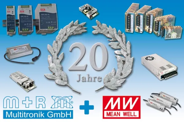 Bild: 20 Jahre autorisierter Distributor für Mean Well Produkte