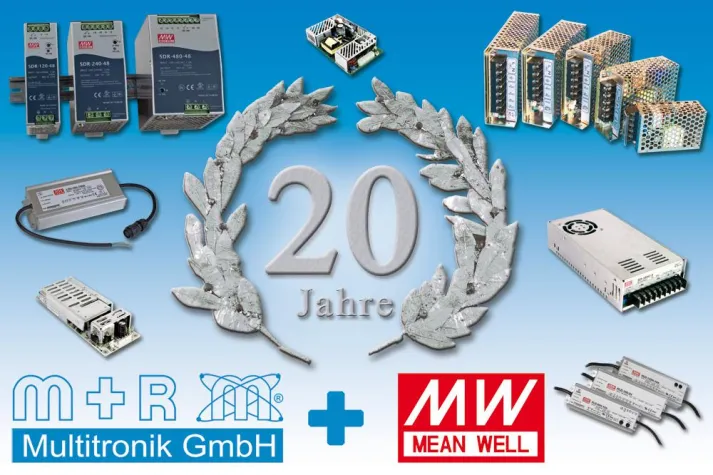 Bild: 20 Jahre autorisierter Distributor für Mean Well Produkte
