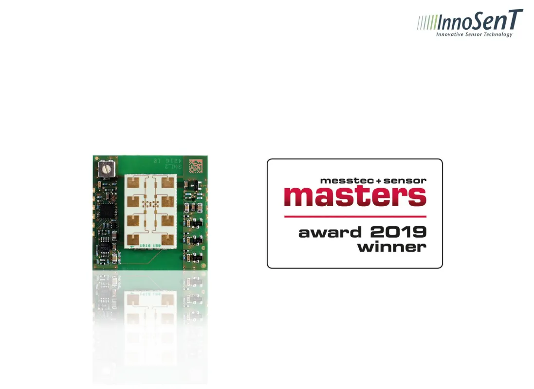 Das Radarsystem INS gewinnt den 2. Platz beim messtec + sensor masters award 2019.