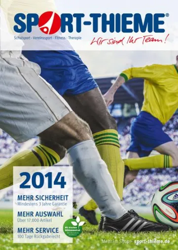 Bild: Sport-Thieme veröffentlicht neuen Hauptkatalog 2014