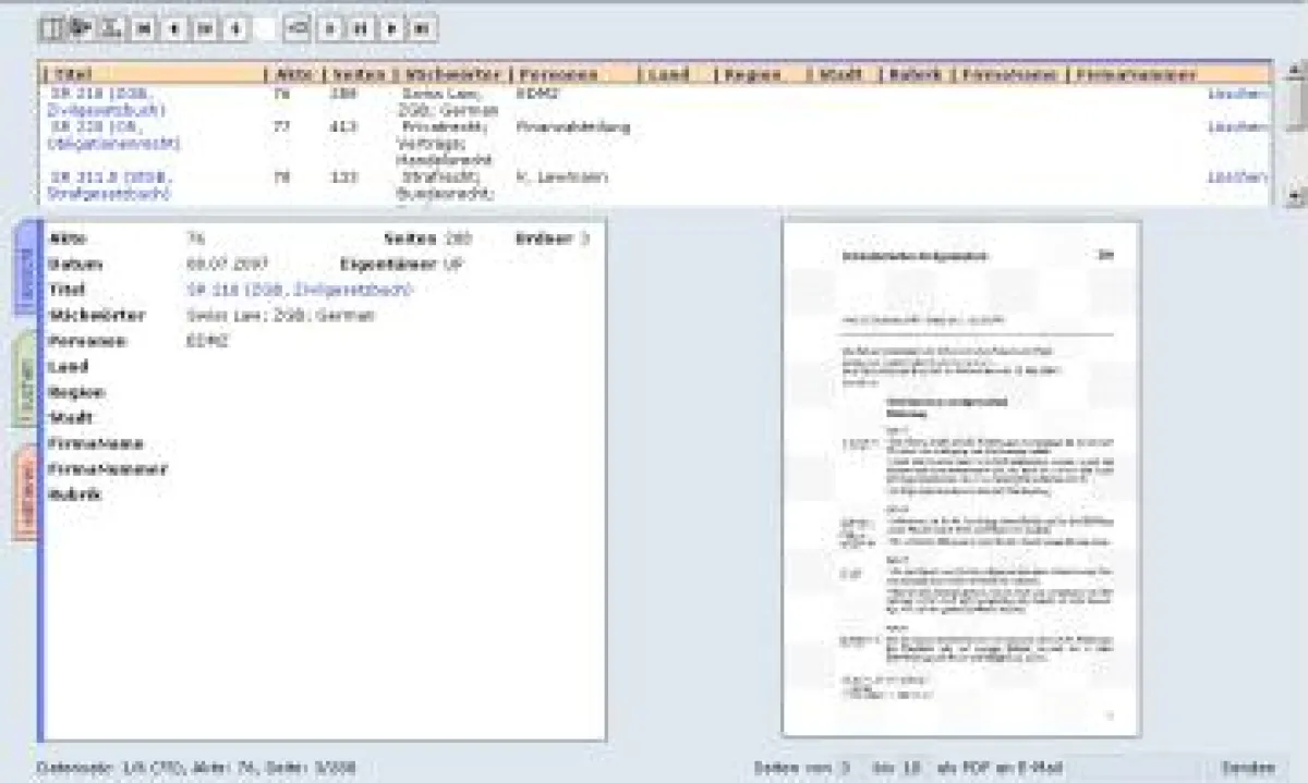 Suchen und Editieren mit dem ArchivistaBox WebClient