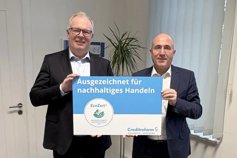 Ausgezeichnetes Outputmanagement – BRIDGETEC erhält erneut das EcoZert von Creditreform Bild: Ausgezeichnetes Outputmanagement – BRIDGETEC erhält erneut das EcoZert von Creditreform