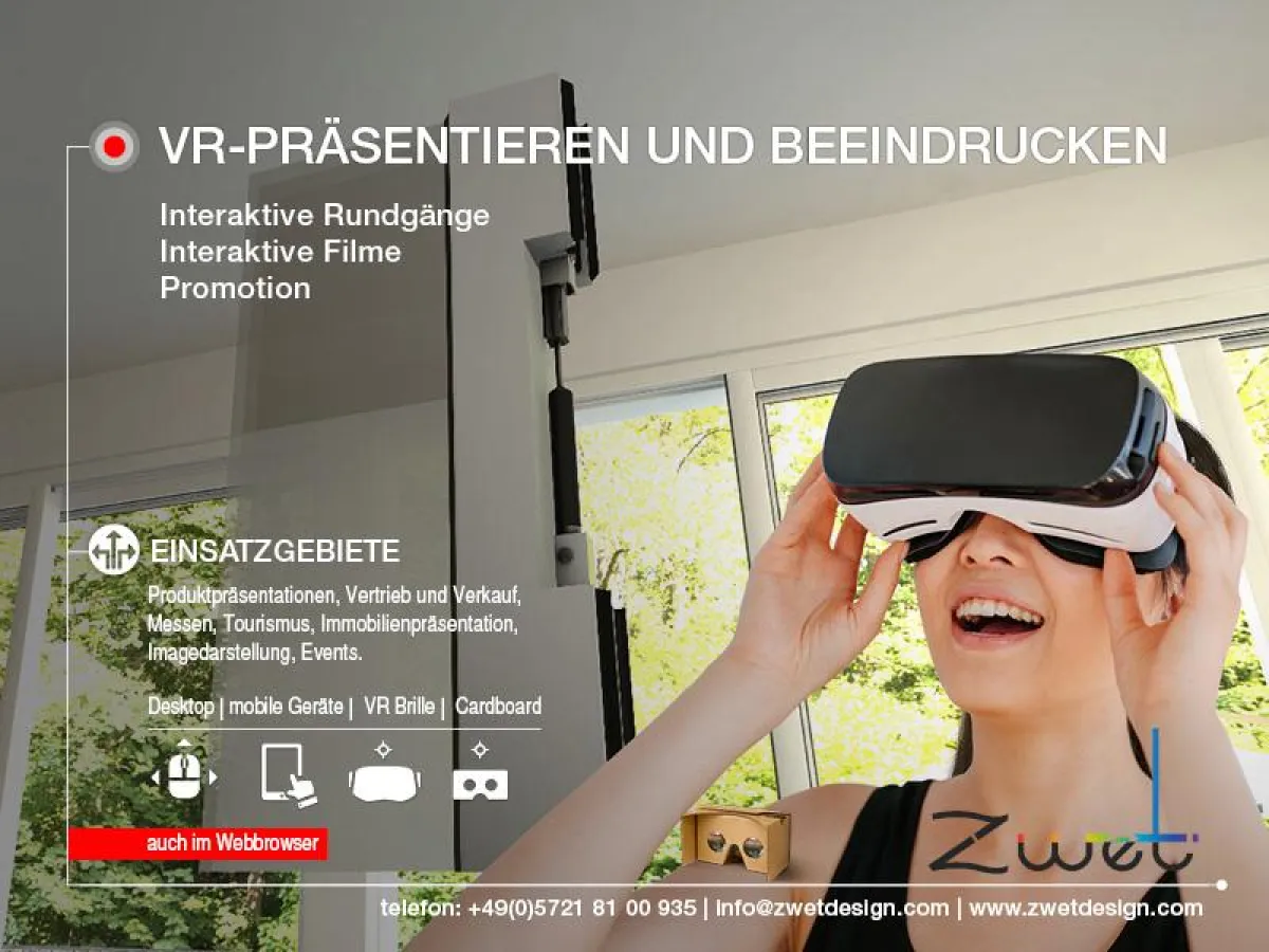 Mit VR präsentieren und beeindrucken