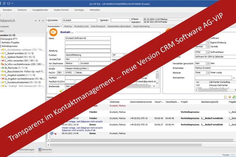 Bild: So geht transparentes Kontaktmanagement …