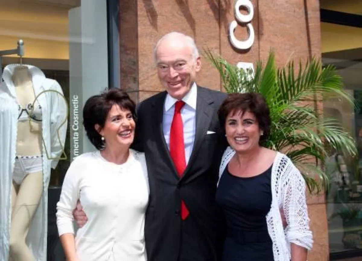 Mr. Leonard A. Lauder mit den beiden Inhaberinnen Graziella und Pinella Amenta