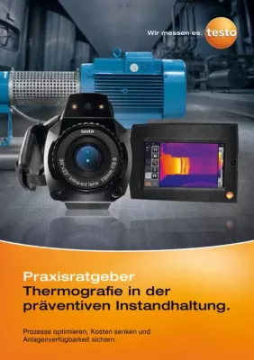 Bild: Neuer Praxisratgeber von Testo zum Einsatz von Thermografie in der präventiven Instandhaltung