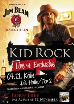 Bild: KID ROCK: Europa-exclusive Show am 04.11. in Köln, präsentiert von Warner Music & Jim Beam