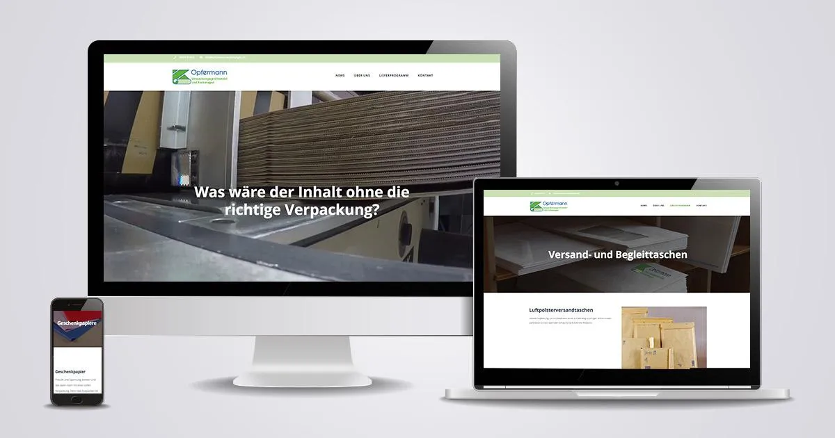 Seit Jahresbeginn ist die neue Webseite des Westerkappelner Unternehmens Opfermann online.