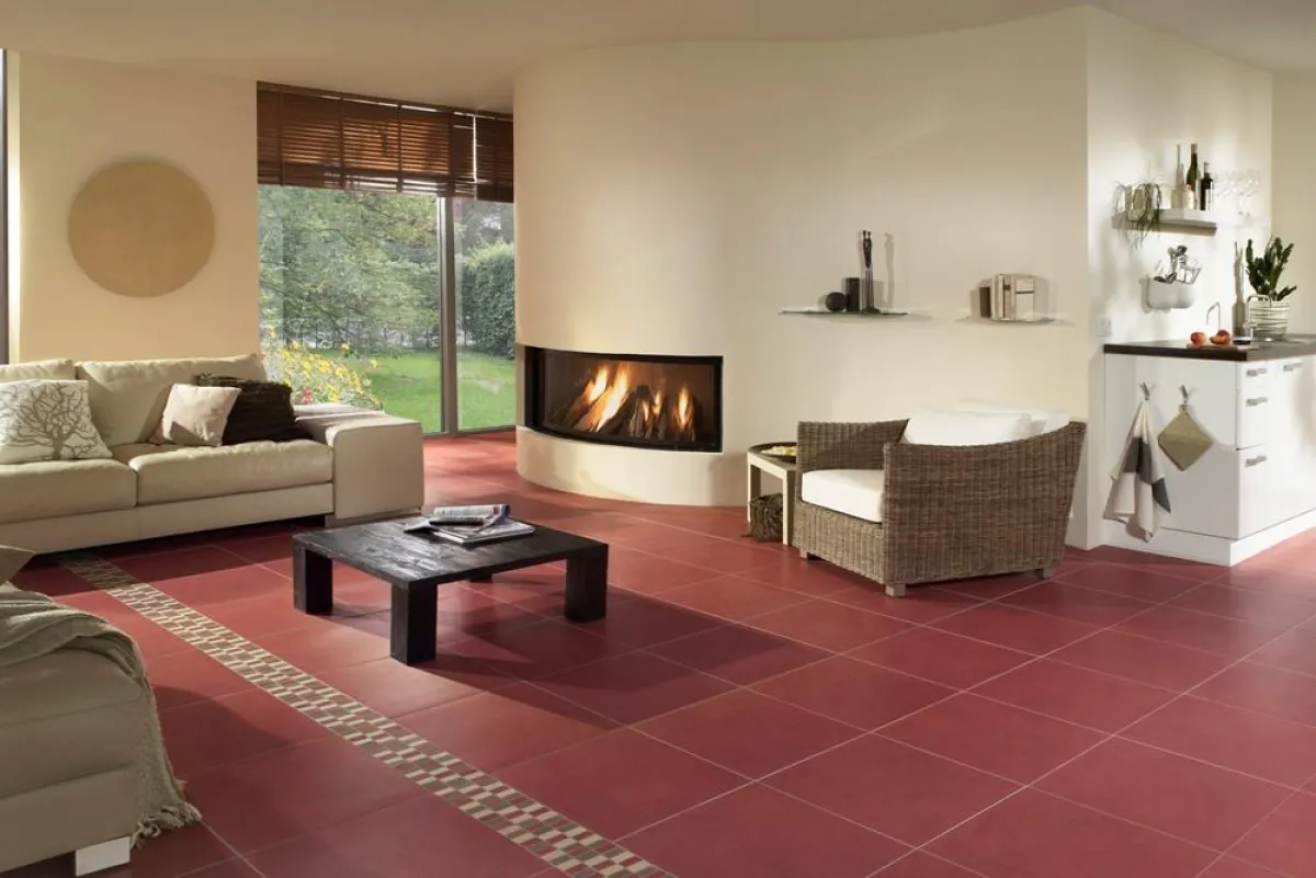 Die Farben der Fliesenserie „Idaho“ verleihen ein wohnliches Ambiente und ermöglichen stimmige Raumübergänge. Für ein großzügiges Flair sorgen der feine Glanz der Lappato-Oberfläche sowie das Format 4