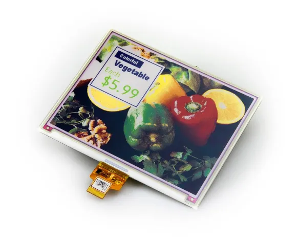 Neue farbige E-Paper-Displays von E Ink: AC057TC1 Bild: Neue farbige E-Paper-Displays von E Ink: AC057TC1