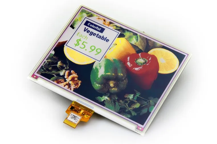 Bild: Neue farbige E-Paper-Displays von E Ink: AC057TC1