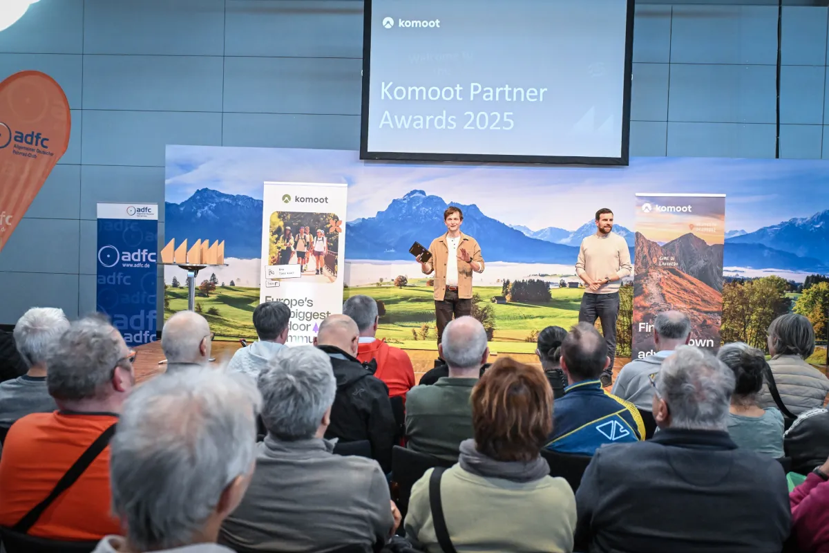 Die komoot Partner Awards gelten als begehrte Branchenauszeichnung.  (© Gabriele Grießenböck )