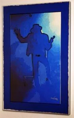 Bild: Udo Lindenberg, Erfinder des "Likörells" wurde nun selbst in einem "Diquarell" verewigt