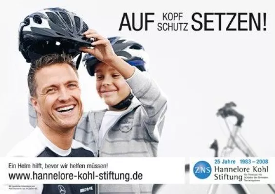 Bild: Ralf Schumacher setzt auf Kopfschutz