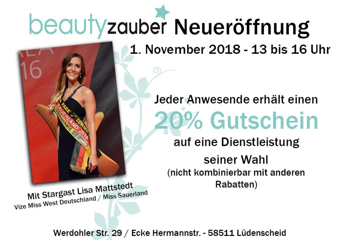 Große Eröffnungsfeier von beautyzauber