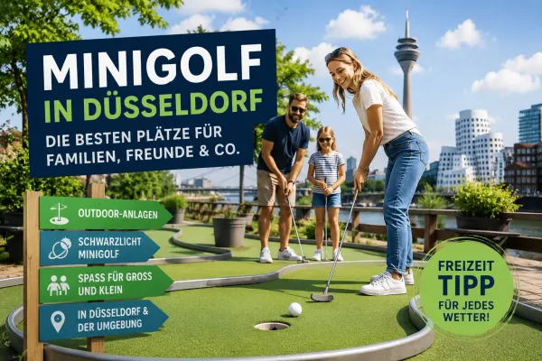 Bild: DüsseldorfNow veröffentlicht Freizeit-Guide zu Minigolf in Düsseldorf