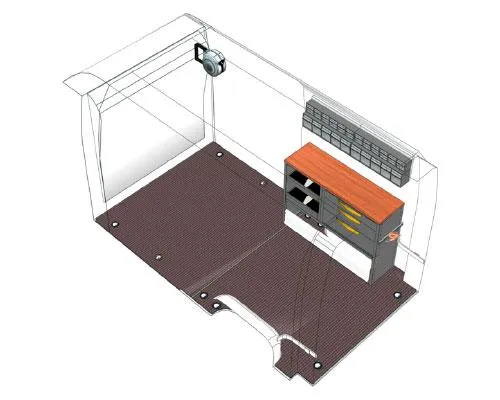 Rollende StoreVan Werkstatt auf dem Modell Nissan NV400 – Branche Vertrieb und Wartung von Gabelstaplern Bild: Rollende StoreVan Werkstatt auf dem Modell Nissan NV400 – Branche Vertrieb und Wartung von Gabelstaplern