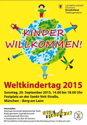 Bild: Kinder Willkommen! Weltspieltag in Berg am Laim am 20.09.2015 14-18 Uhr