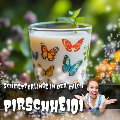Bild: Schmetterlinge in der Milch